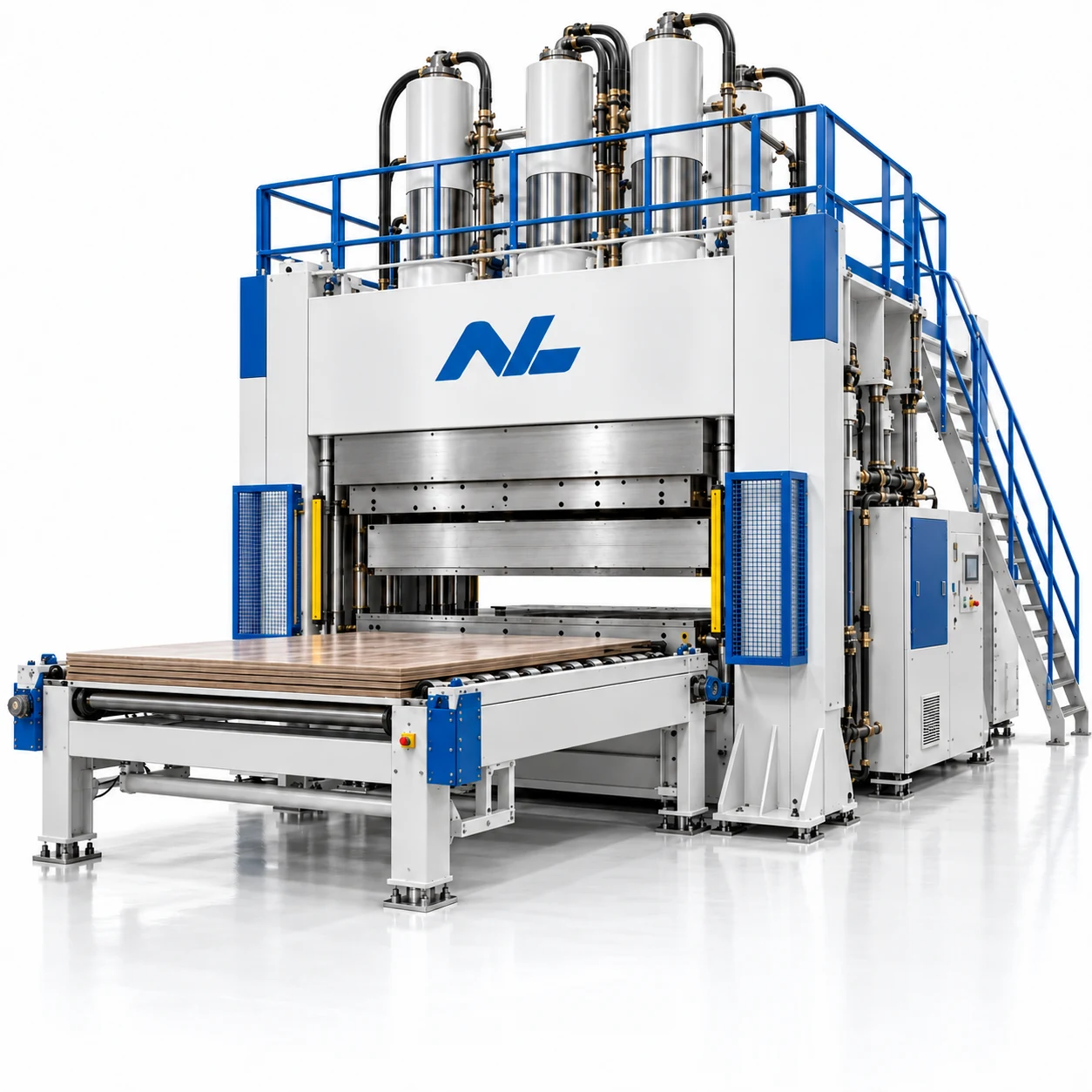 تصویرسازی دستگاه پرس گرم کوتاه‌سیکل